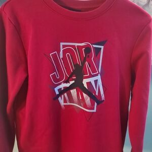 Jordan Kids Graphic Red Sweatshirt